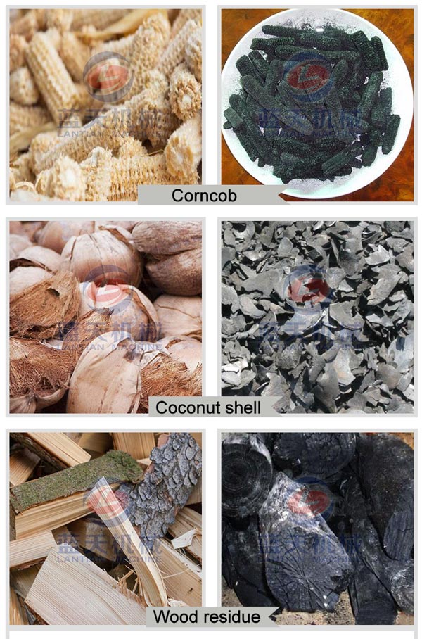 Sawdust Rods Carbonization Furnace