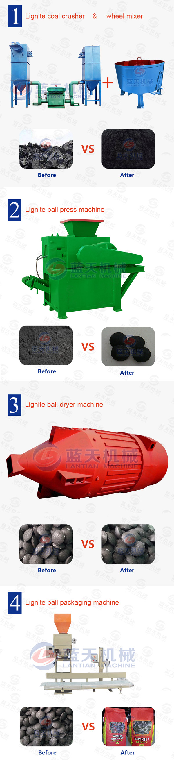Lignite Ball Press Machine